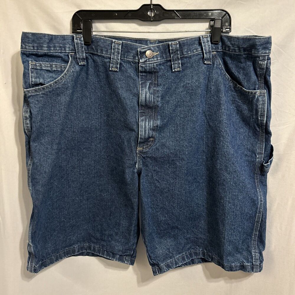 Wrangler Carpenter Shorts Mens 44 Blue Denim Workwear Casual Y2K
